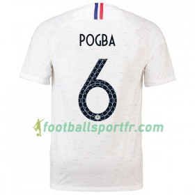 Tenue France Pogba 6 Exterieur Coupe du monde 2018 Maillot de Foot